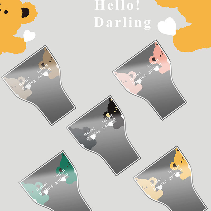 Bear transparent hand bag multi bag wholesale mini bouquet packaging bag DIY flower packaging floral materials