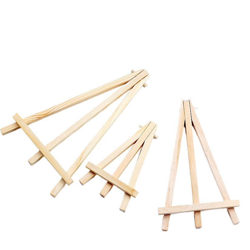 8*15 Easel Mini Pine Tripod Wooden Mobile Phone Small Stand Desktop Painting Display Stand Factory Direct Sale