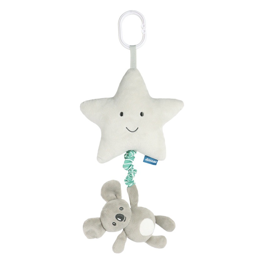 New Children's Animal Bell Cartoon Animal Door Handle Pendant Baby Music Box Car Hanging Toys Spot Wholesale