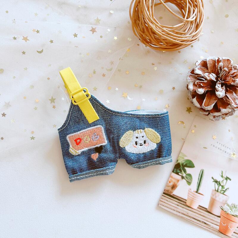 Picture of Hot selling one-shoulder bib pants 20cm cotton doll normal body fat body clothing accessories in stock