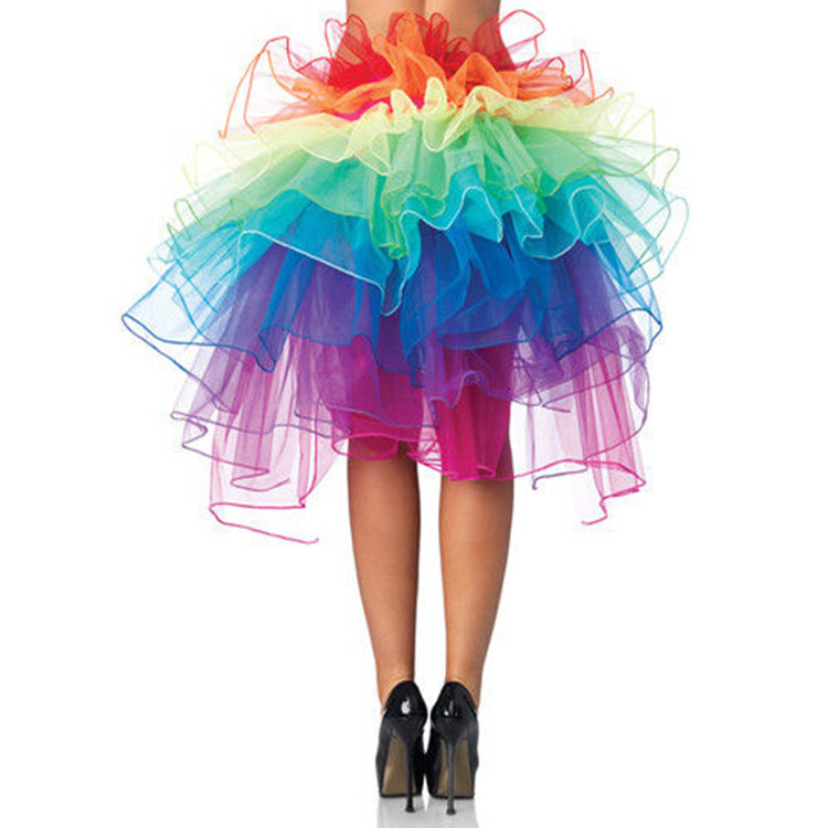 Picture of Amazon European and American Foreign Trade Adult Tutu Rainbow Gauze Skirt Amazon Hot Style