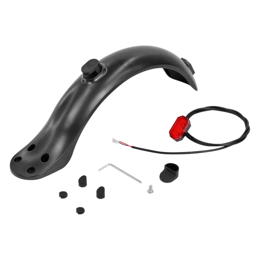 4 hole imitation millet electric scooter rear fender water Fender 8.5 inch scooter Fender octagonal tail light