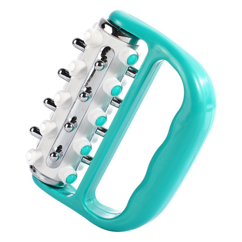 New Portable Plastic Electroplated Roller Massager Hand-held Household Soothing Muscle Leg Back Massage Equipment