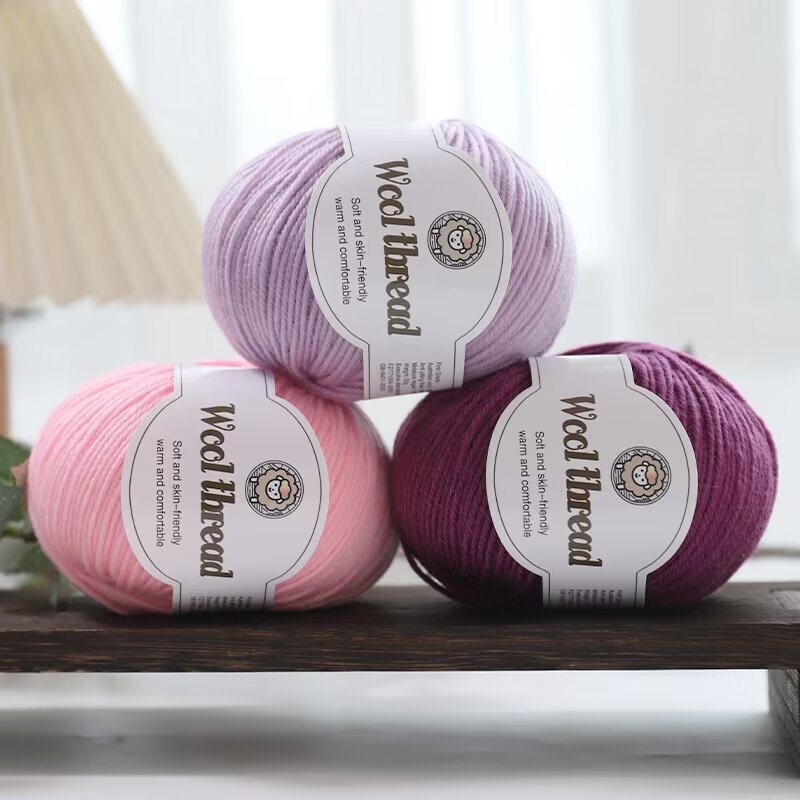 Cross-border special for 212 wool group 4 strands of thick sweater hat diy hand-knitted wool blended wool wholesale