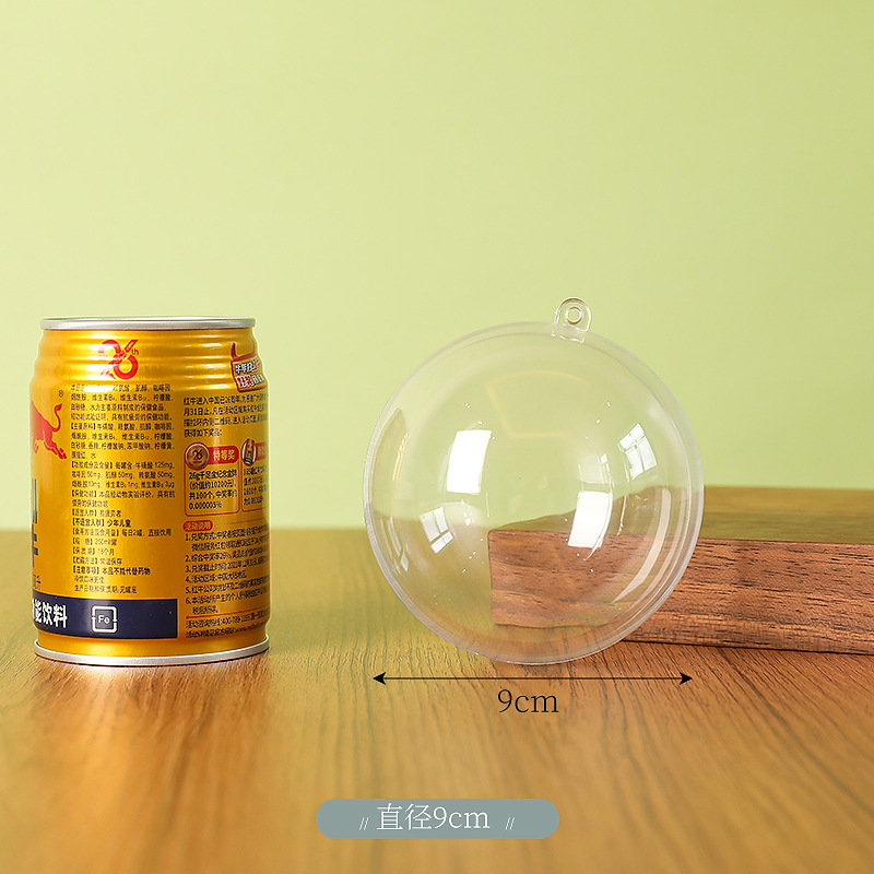 Picture of 3-20Cmps Hollow Plastic Transparent Ball Shopping Mall Festive Creative Christmas Ball Wedding Decoration Ball