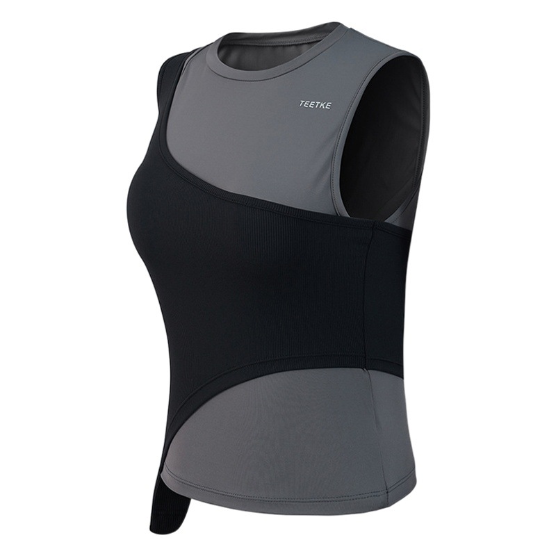Picture of Cross-Border Tops, Sleeveless Running, Color Matching, Fitness Yoga Clothes, Trendy Sports Vests for Women, Slimming and Thin Outer Wear
