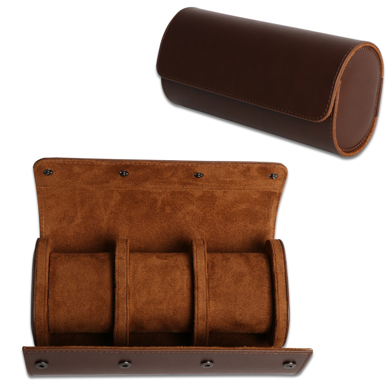 Picture of Watch Packaging Box to Store Sewing One/Two/Three-Pack Pu Leather Watch Leather Case with Custom Leather Bag