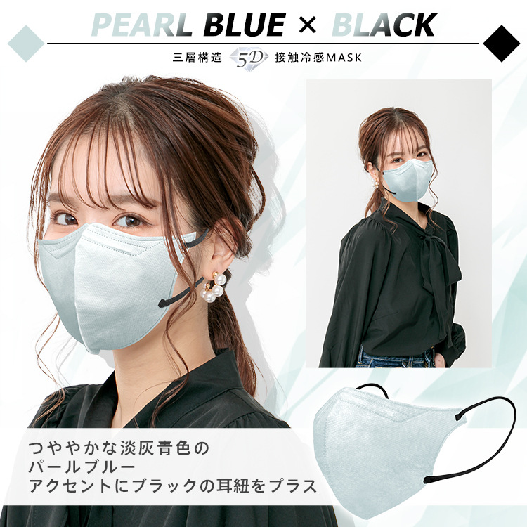 Picture of Cross-Border New 3D Stereo Sun Protection and Anti-Uv Cooling Mask with Melt-Blown Breathable Three-Layer Mask in Independent Box