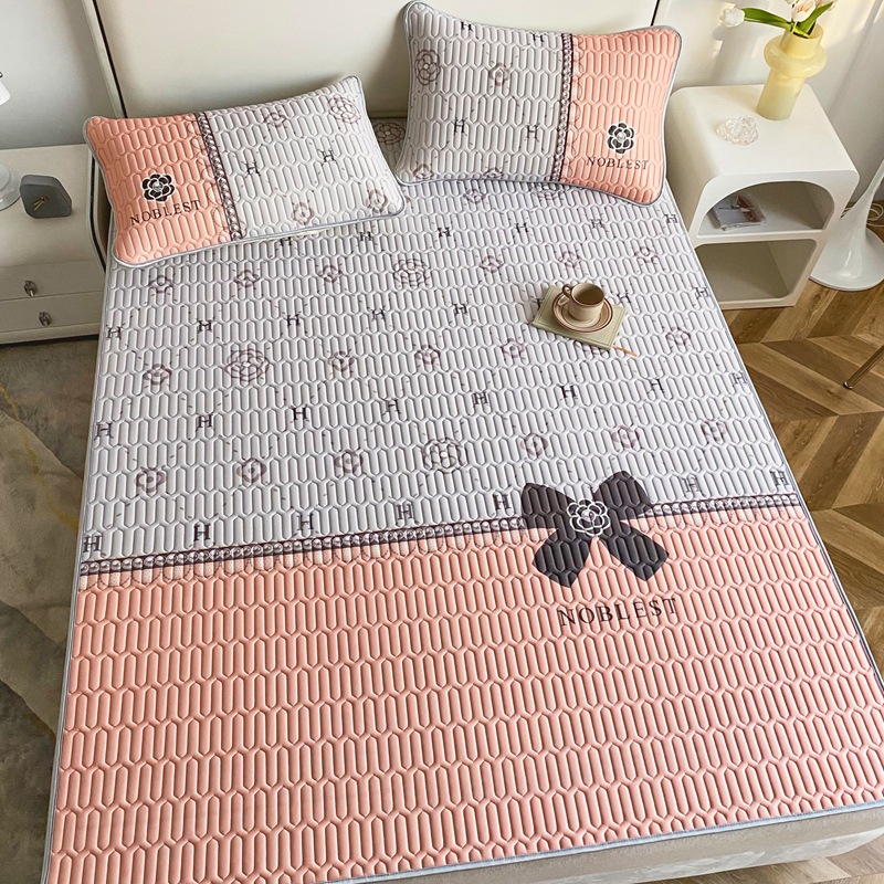 Picture of 2023 new large version of digital printing latex mat three-piece summer bedding air-conditioning mat washable