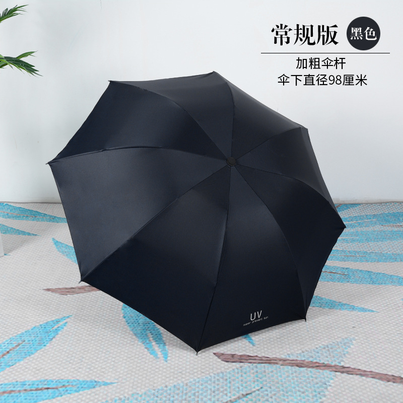 Picture of A large number of wholesale automatic umbrella women's folding dual-purpose umbrella sunscreen UV protection sun umbrella printable advertising