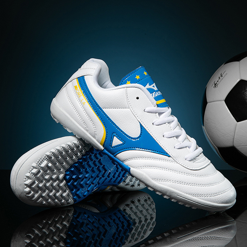 Cross-border Football Shoes Crushed Nails Youth Student Training Shoes Non-slip Boys and Girls Leather Foot Children People Training Sneakers