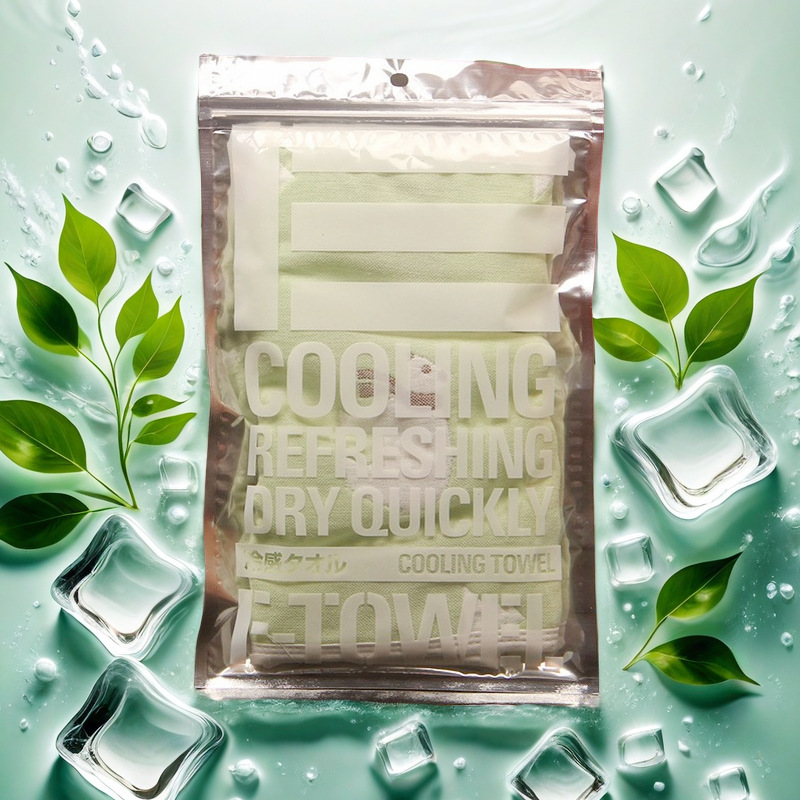 cool cool towel packing bag ice cool towel self-sealing bag frozen towel aluminum foil towel bag frozen towel bag