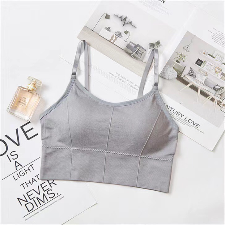Picture of Women's wrapped chest card beauty back strap seamless underwear base inner tube top girl sports vest cross-border wholesale