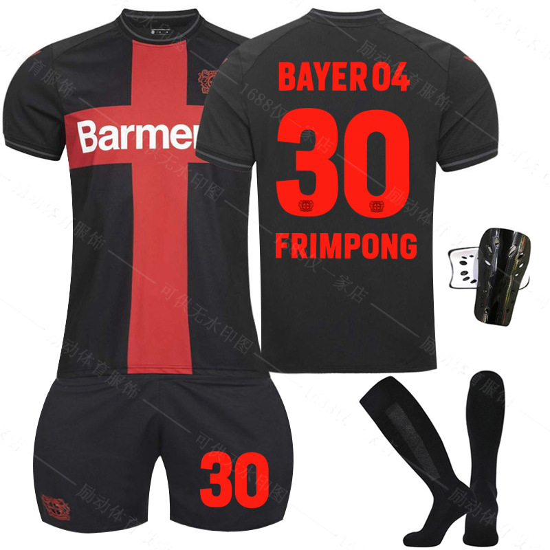 Picture of 2324 Bundesliga Bayer Leverkusen Home Football Uniform No.10 Wertz 30 Flinpeng 34 Zaka Champion Uniform Jersey
