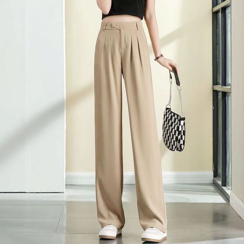 Picture of Cross-border 2024 Autumn Korean Style New Style Pants Wide Leg Pants Women's High Waist Loose Casual Wide Trendy