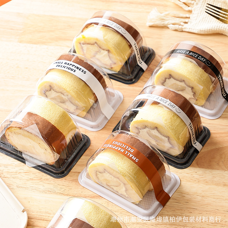 Large 2 Pack Mountain Mother Cake Roll Cut Box Swiss Roll Tiger Leather Roll Packaging Box Baking West Point Packaging Box