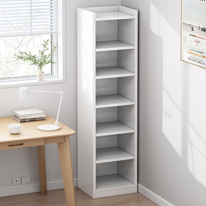 Bookshelves are simple on the floor, household multi-layer storage cabinets, storage cabinets, narrow slit small bookcases, living rooms are spread out against the wall