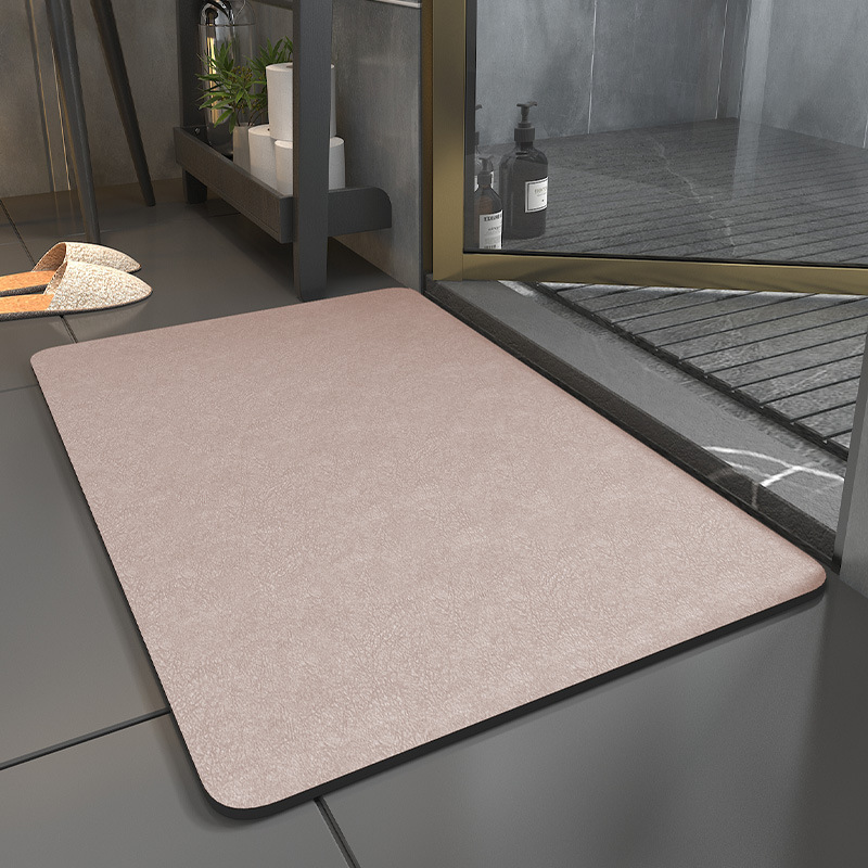 Picture of Diatomite Cushion Bathroom Mat Toilet Quick-drying Household Water-absorbing Mat Toilet Non-slip Foot Mat Carpet Door Mat