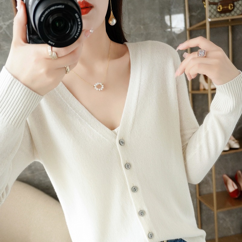 Picture of Knitted Cardigan, Large Size Sweater Cardigan, Women's Loose Cardigan, Short Autumn and Winter Outwear, Women's Long-Sleeved Jacket Base