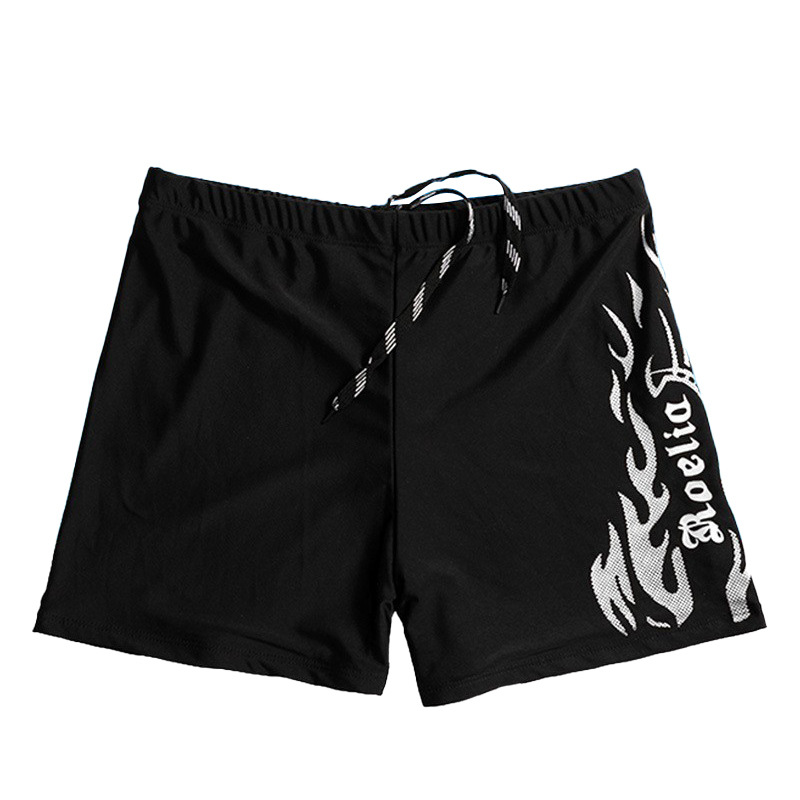 Picture of Wholesale swimming trunks men's factory direct supply blue and red flame plus size men's boxer swimming trunks wholesale hot spring Beach