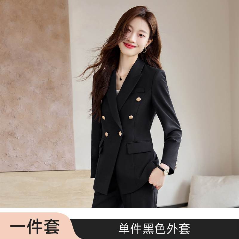 Picture of Grey Suit suit Women's 2024 New Autumn and Winter Elegant Work Clothes Professional Dress Autumn Casual Suit Jacket