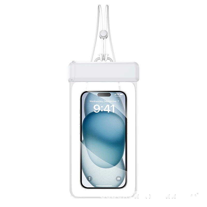 Picture of New Flip Mobile Phone Waterproof Bag Touch Screen TPU Swimming Diving Waterproof Mobile Phone Bag Transparent Wholesale