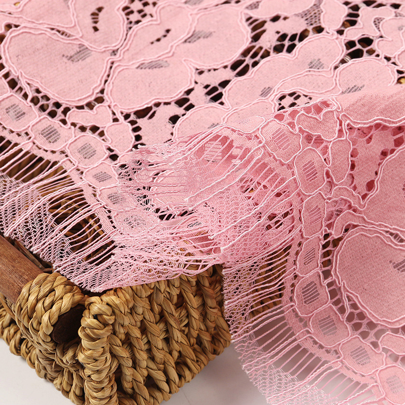 Picture of Factory Wholesale Direct Sales Thickeneded Brocade Eyelash Thread Lace European and American Women's Cheongsam Dress Lace Fabric