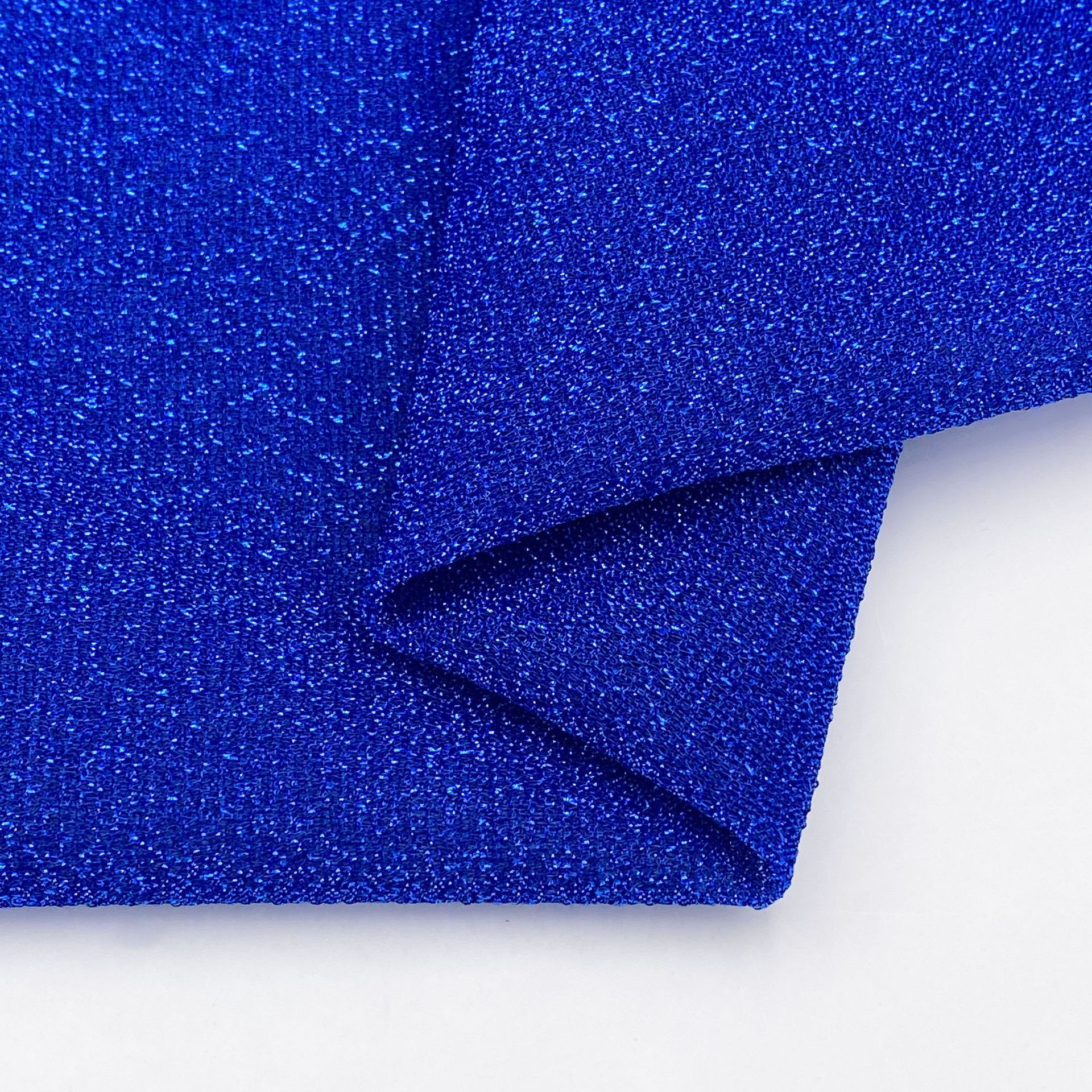 Picture of Factory in stock fashion decorative silver thick thread cloth 115g silver knitted fabric toy handbag decorative fabric