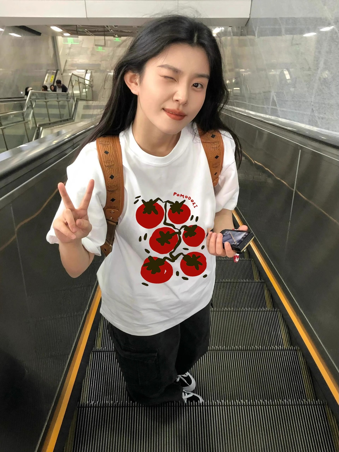 Summer Pure Cotton Right Shoulder Short-Sleeved T-Shirt for Women 2025 New Popular Niche Design Loose American Half-Sleeved Top