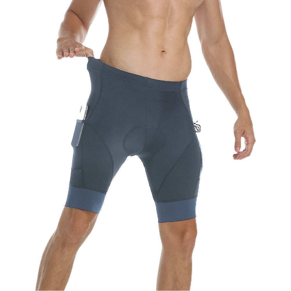 YKYWBIKE TikTok Hot Sale New Summer Cycling Shorts Breathable Sweat Absorbing Cushion Men's Solid Color Bicycle Pants