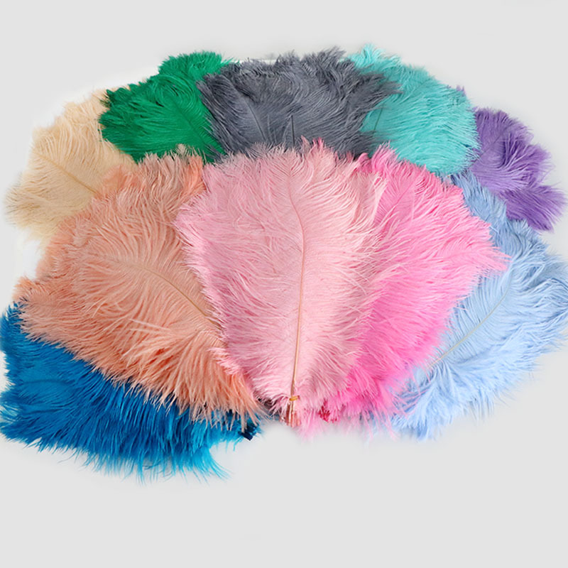 Factory spot wholesale high quality ostrich feathers 35-40cm multi-color decorative feathers wholesale stage room flower feather arrangement