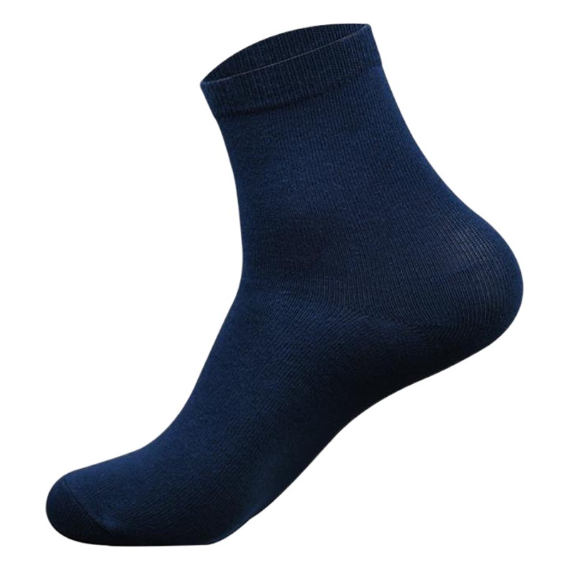 Xinjiang Cotton Socks for Men, Mid-Length Business Socks, Pure Cotton Socks, Men's Black Odor-Resistant All-Cotton Socks, Wholesale from Street Vendors, Spring and Autumn