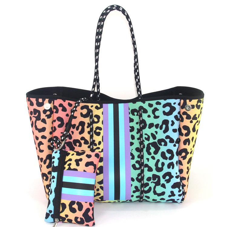 Picture of Diving Material Perforated Beach Bag European and American Fashion Portable Shoulder Strap Mother Bag Outdoor Casual Bag Portable Women's Bag for Women