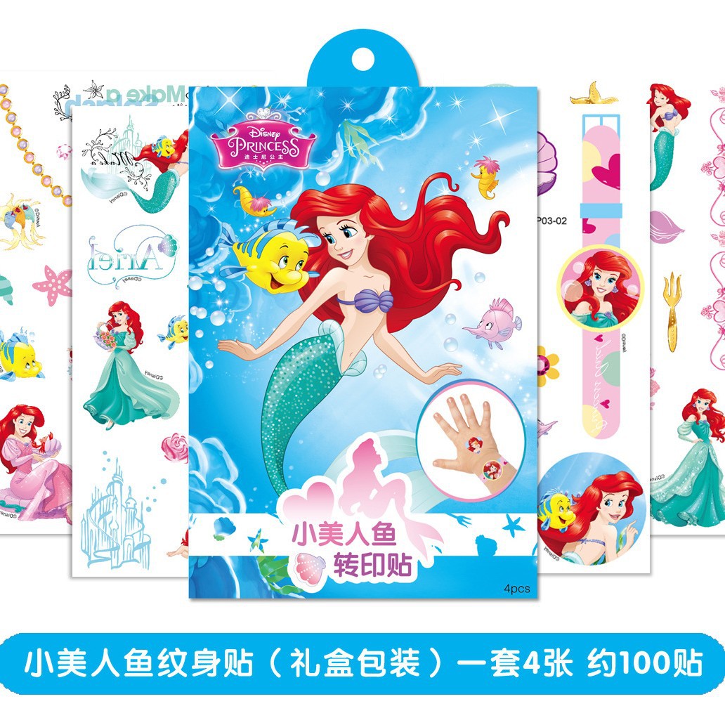 Picture of 4 Genuine Disney Frozen Tattoo Stickers 100 Stickers for Kidsren Cartoon Tattoo Stickers Dinosaur Transfer Stickers