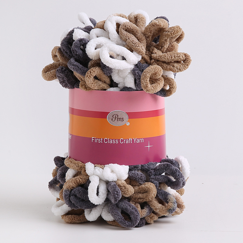 Picture of Loop Yarn Ear Yarn Medium-Thick Yarn for Hand Knitting DIY Pillows, Blankets, Scarves, Ice Yarn in Stock Wholesale