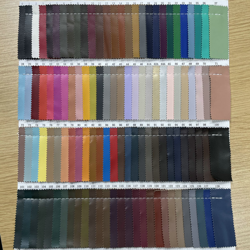 in stock 0.6 thick pulled elastic goat pattern PU garment leather artificial leather leather soft feel general fabric