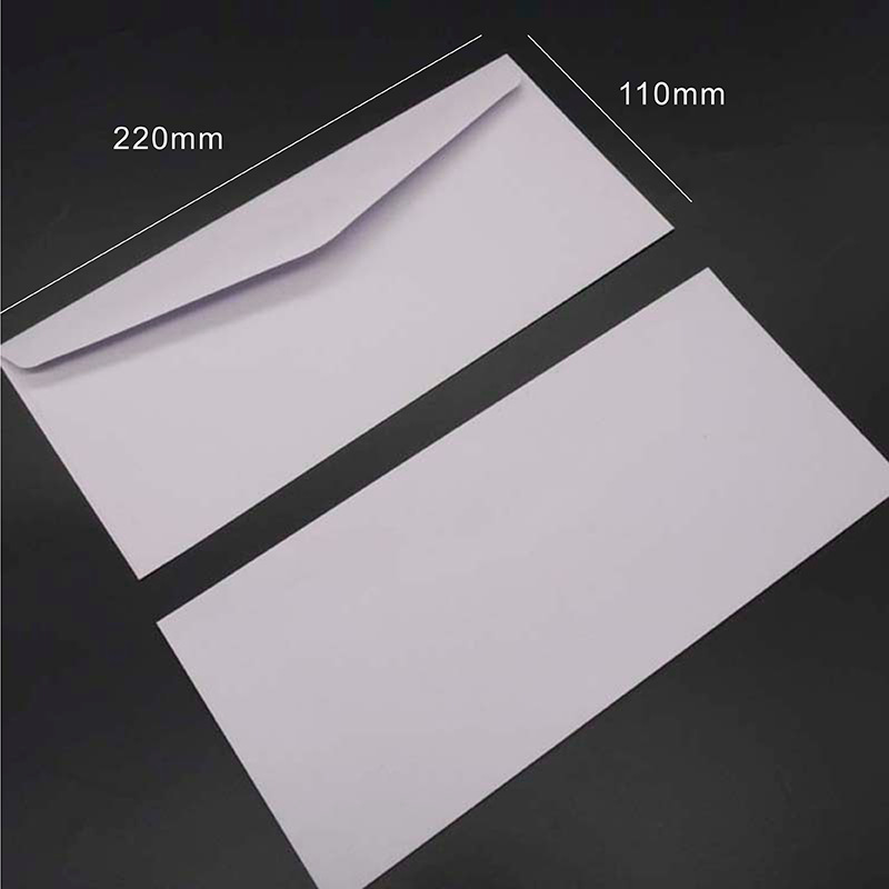 Picture of White Greeting Card Invitation Letter Wedding Invitation Envelope Thickened Plain Color Retro Western Style Invitation Card Kraft Paper Envelope Bag