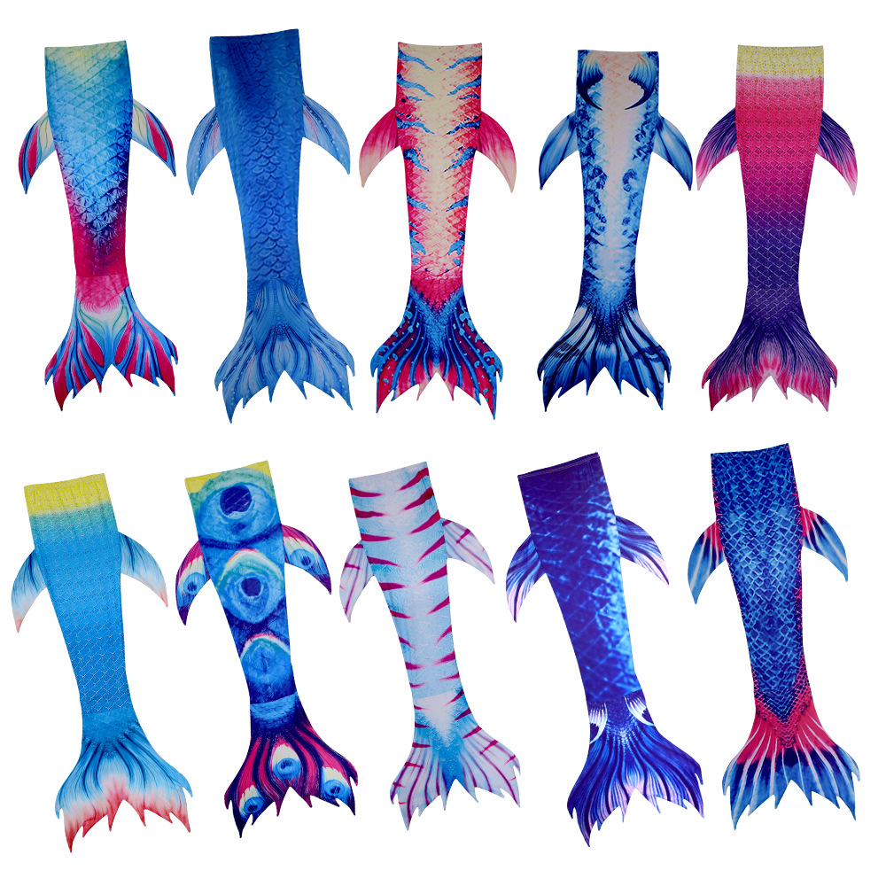 Mermaid Children's Swimming Clothes cosplay Stage Performance Shooting Props Costume Girls Human Fishtail Skirt