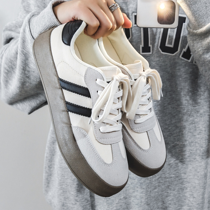 Men's shoes fashion shoes 2024 autumn new low canvas shoes men's Joker German training shoes boys casual shoes wholesale
