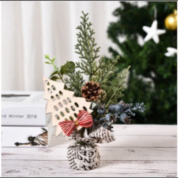 Picture of Christmas tree decoration small ornaments window mini Christmas tree gifts Christmas table small Christmas tree decorations