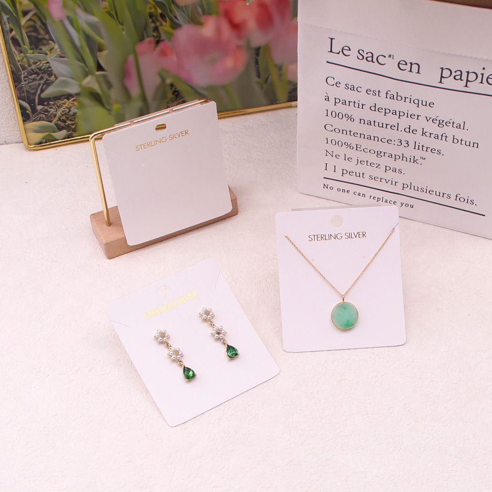 Spot wholesale long necklace earrings jewelry packaging card PVC special paper bracelet earrings jewelry universal set of cards