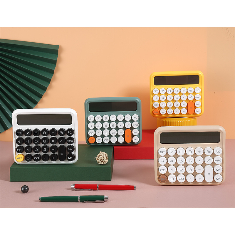 Zuneng Calculator JN-800 Mute 12 Commercial Office Supplies Computer Student Cute Creative
