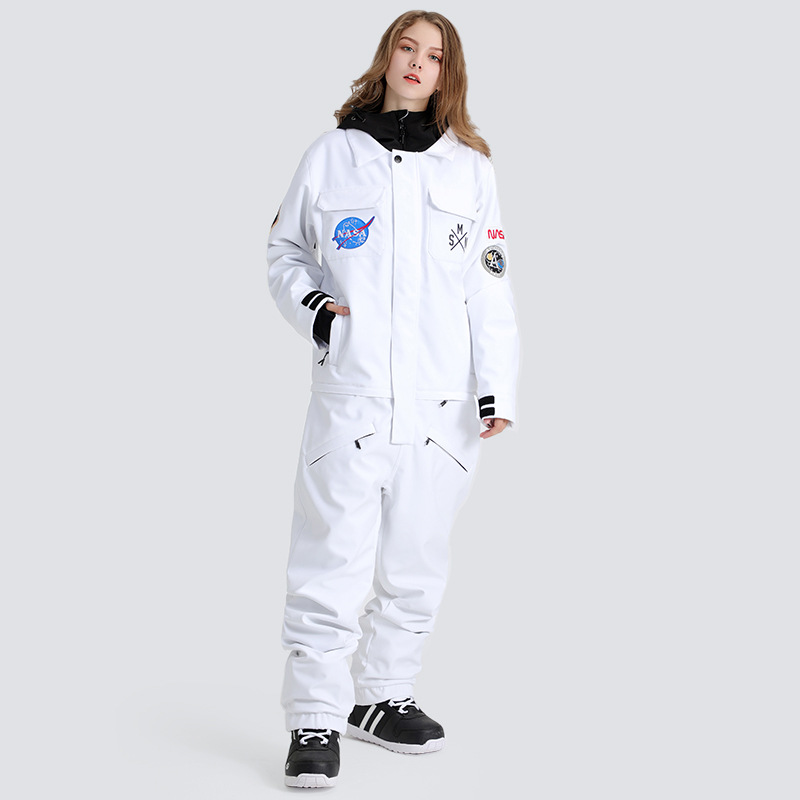 Picture of Ski Suit for Women, Windproof, Waterproof, Thickeneded and Warm, Outdoor Equipment, Single and Double Board Export One-Piece Ski Suit for Men