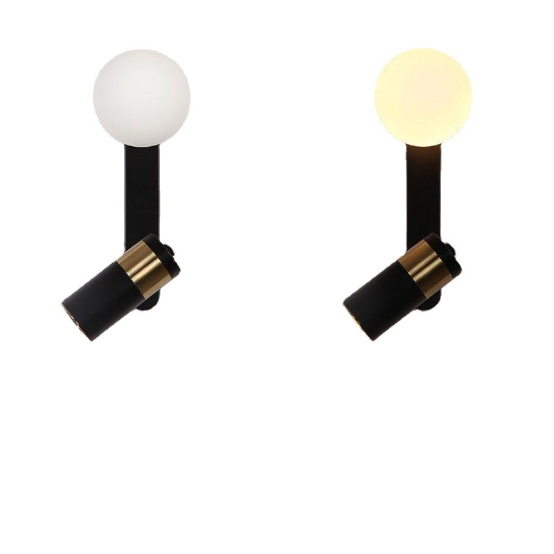 Picture of Nordic Modern Minimalist Bedside Bedroom Wall Lamp for Corridor, Living Room, Hotel, Balcony, Creative Reading, Rotating Creative Design