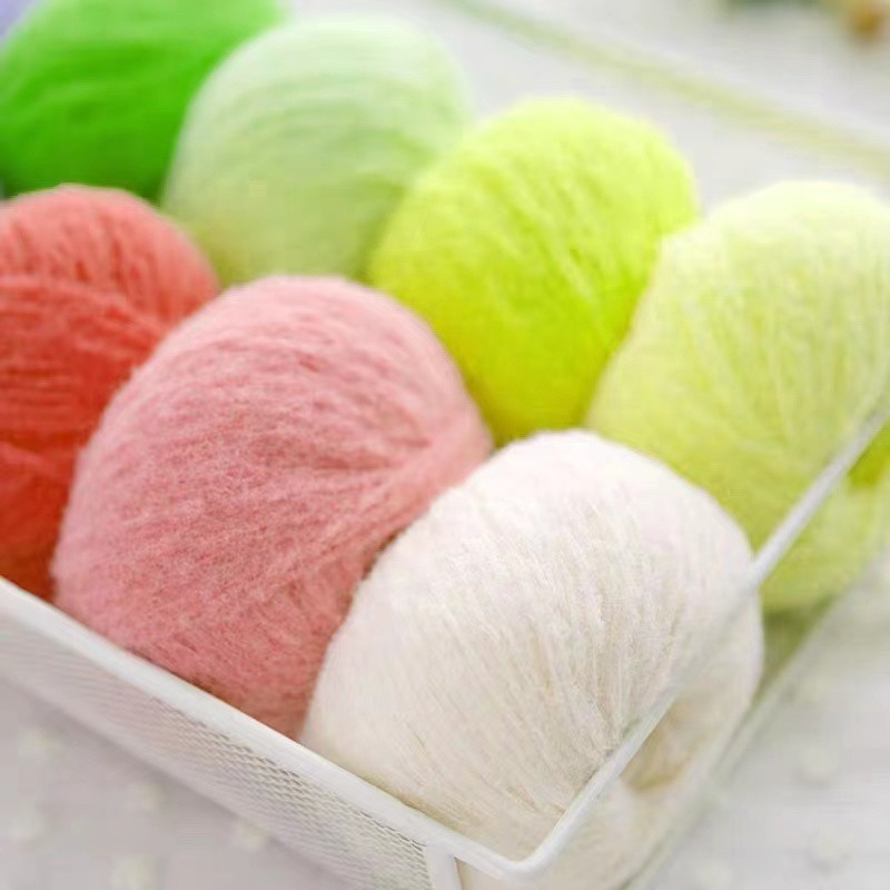 Spot Velvet Wool Felt Thread Doll Knitting diy Doll Mu Silk Thread Finished Cute Wool Ball