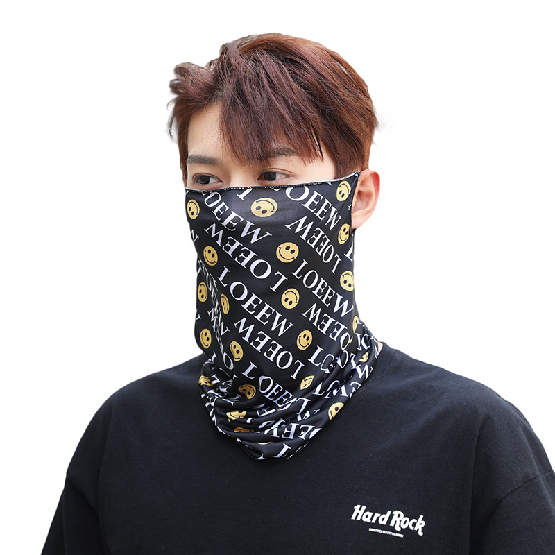 Picture of Outdoor ice silk mask changeable ear scarf men's and women's bicycle riding hood collar sun protection scarf summer