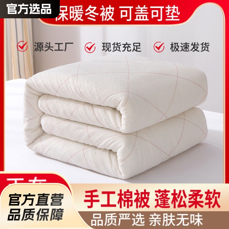 Xinjiang Cotton Quilt for Student Dormitory, Thickened Mattress Pad, Spring and Autumn Cotton Quilt Core, Summer Cool Quilt Core, Winter Quilt