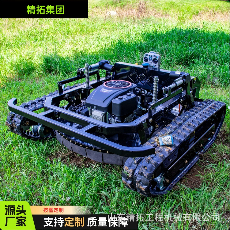 Export trade lawn mower, slope embankment land leveling and lawn mower, 22HP crawler wheeled grass shredder