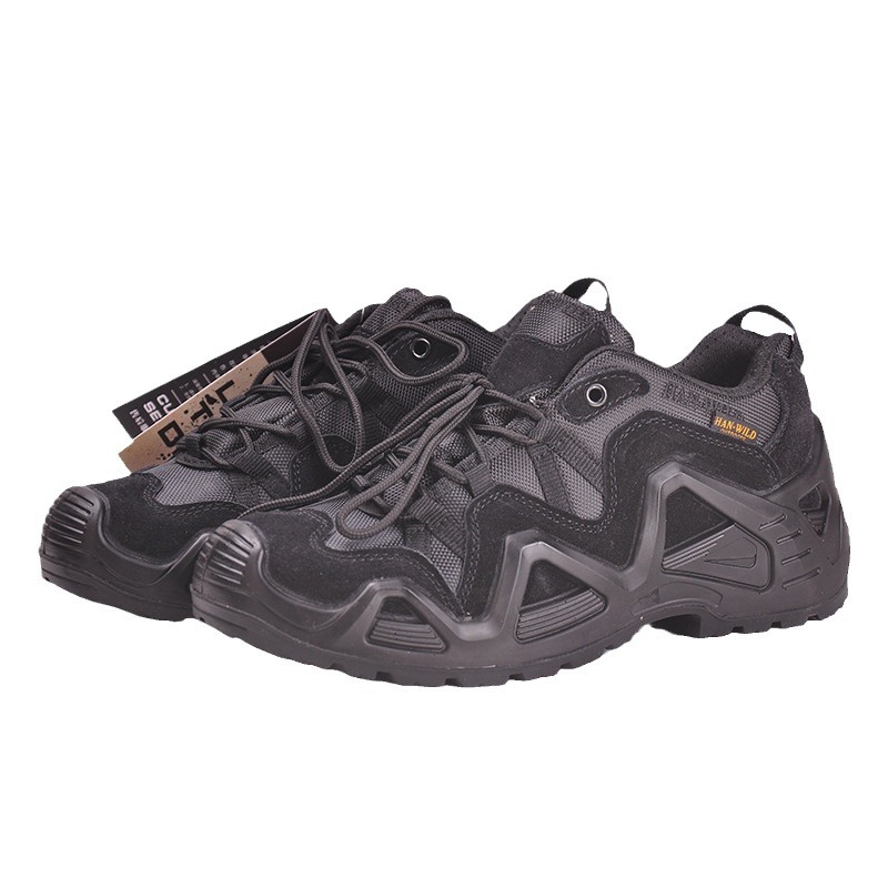 Picture of Hye Hiking Shoes Men's Non-Slip Combat Boots Low-Top Outdoor Hiking Shoes Training Tactical Boots Breathable Desert Boots