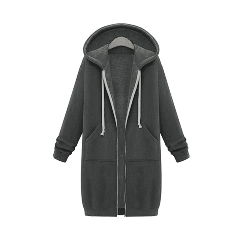 Picture of Foreign trade cross-border Amazon explosions Europe and the United States autumn and winter women's long hooded long sleeve sweater women's winter coat